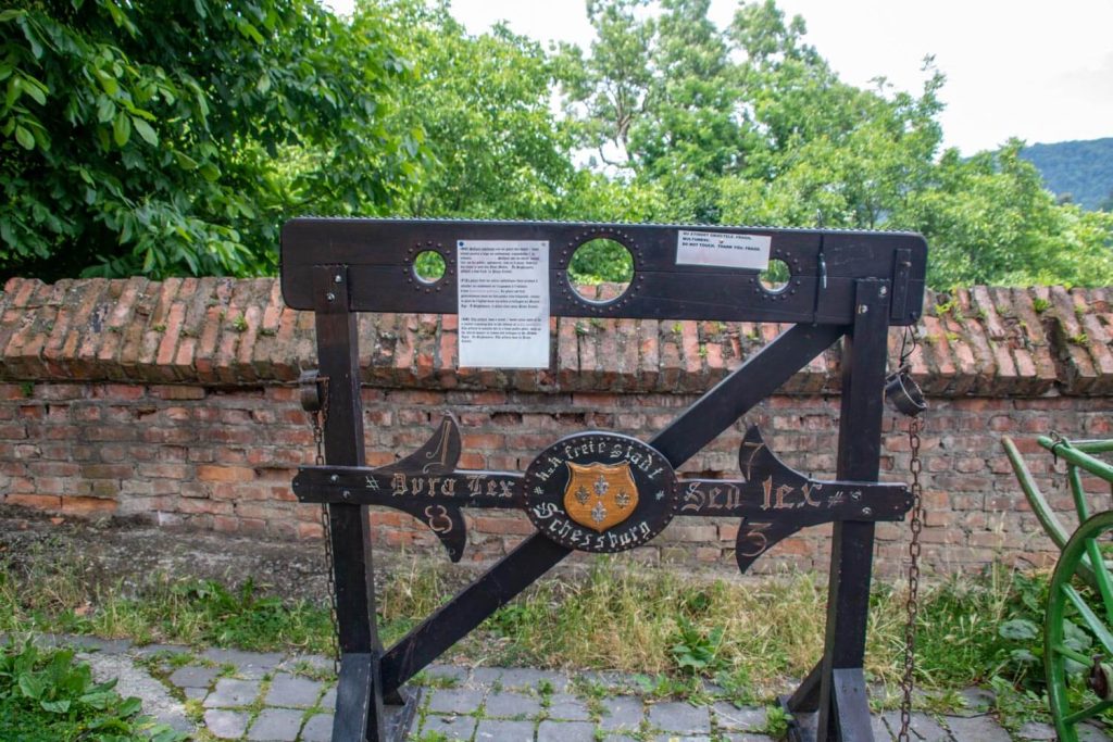 Pillory outside the Furriers Tower