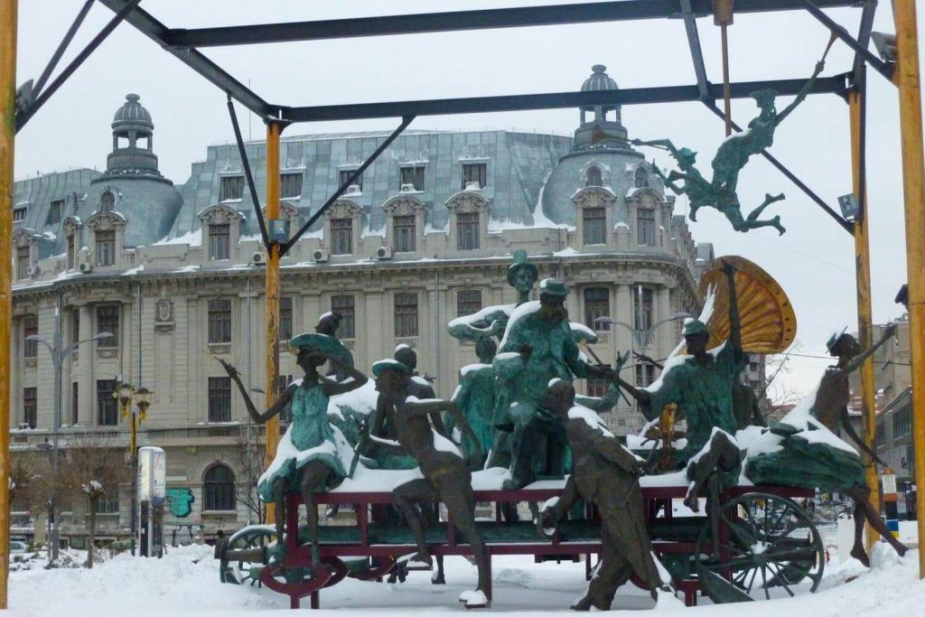 National Theatre Of Bucharest in winter