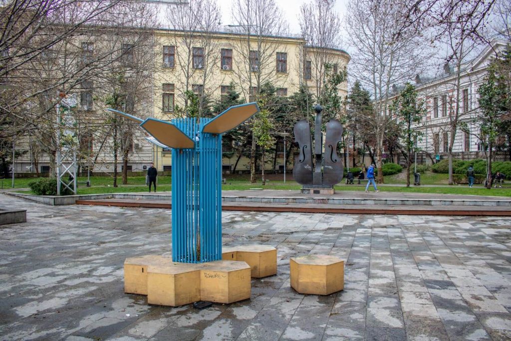 Sparta Violin Fountain