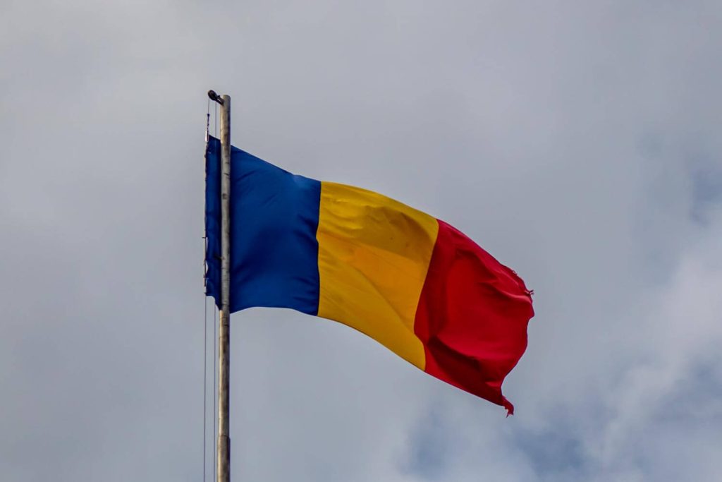 Romanian tricolor flag
