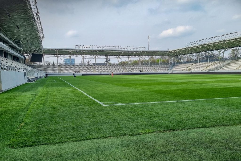 Inside the stadium