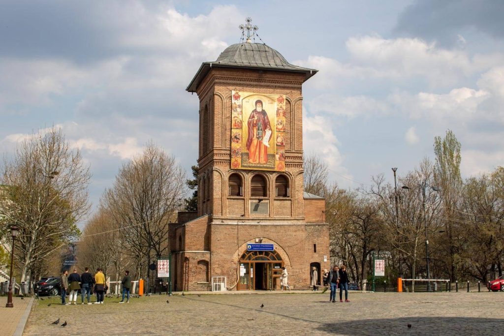 Bell tower in front of the Patriarchal Cathedral
