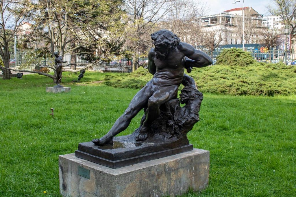 Sculpture in front of the museum