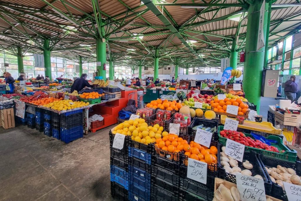 Fruit and vegetables section at Matache Market