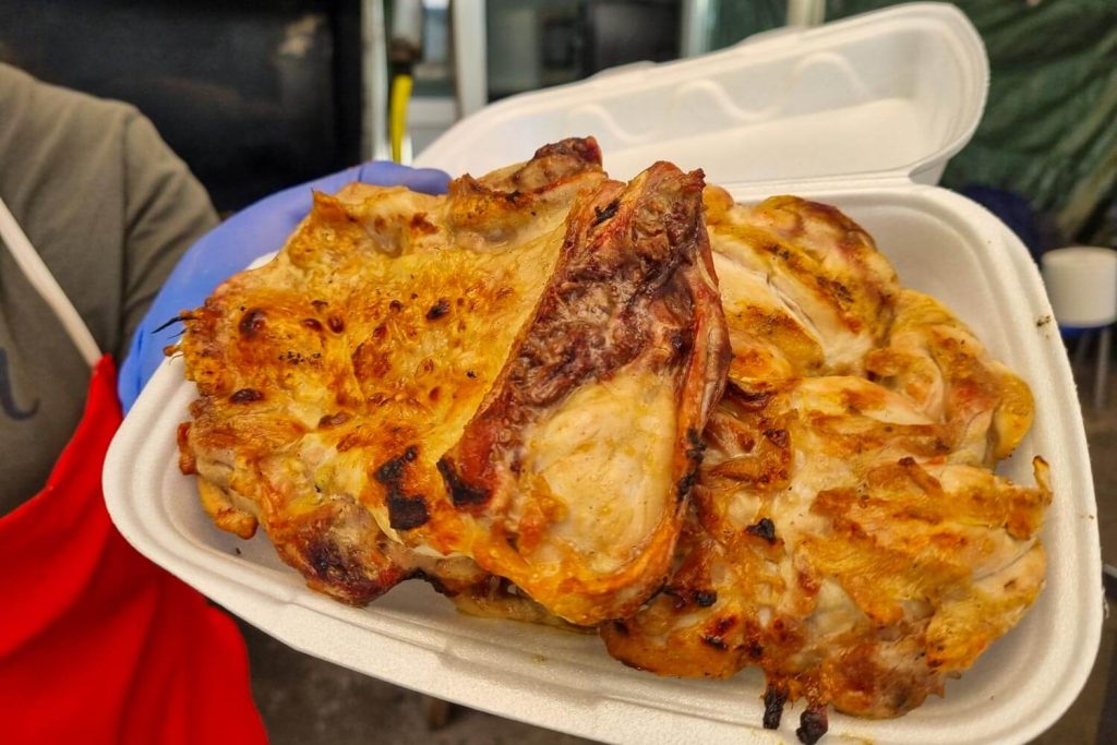Barbecued meat at Matache Market