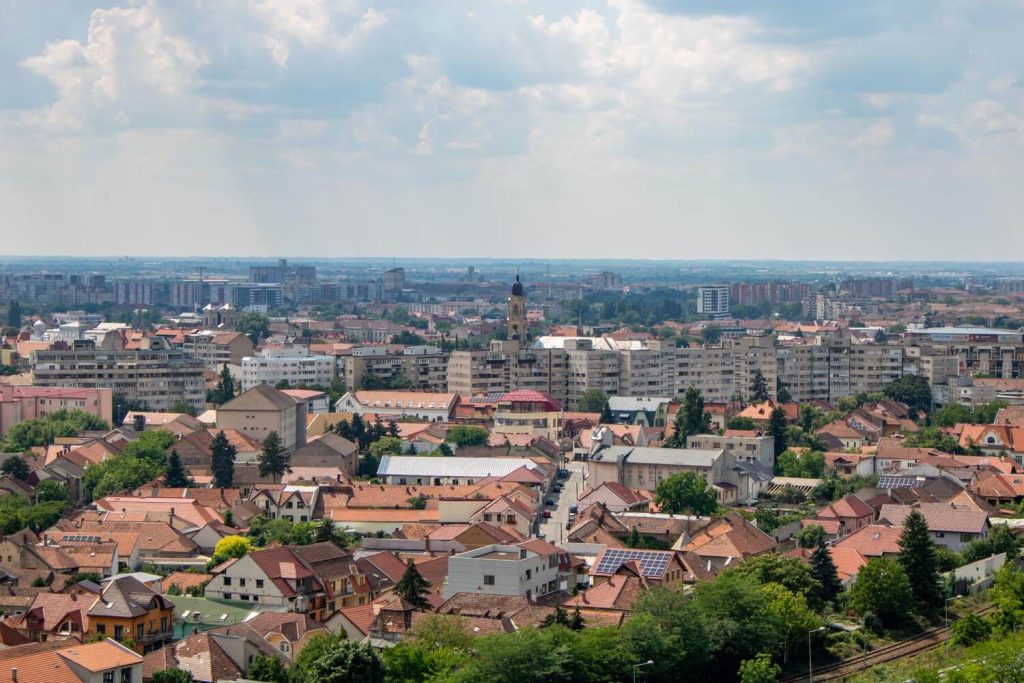 Panoramic view over Oradea