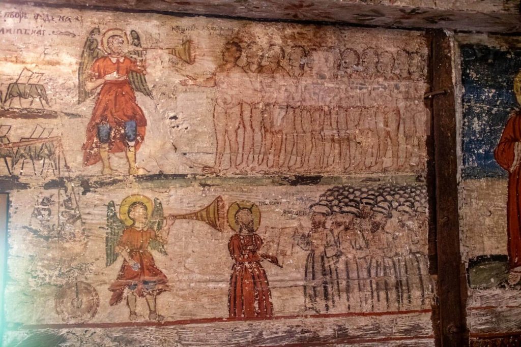Wall paintings inside the church Wall paintings inside the church