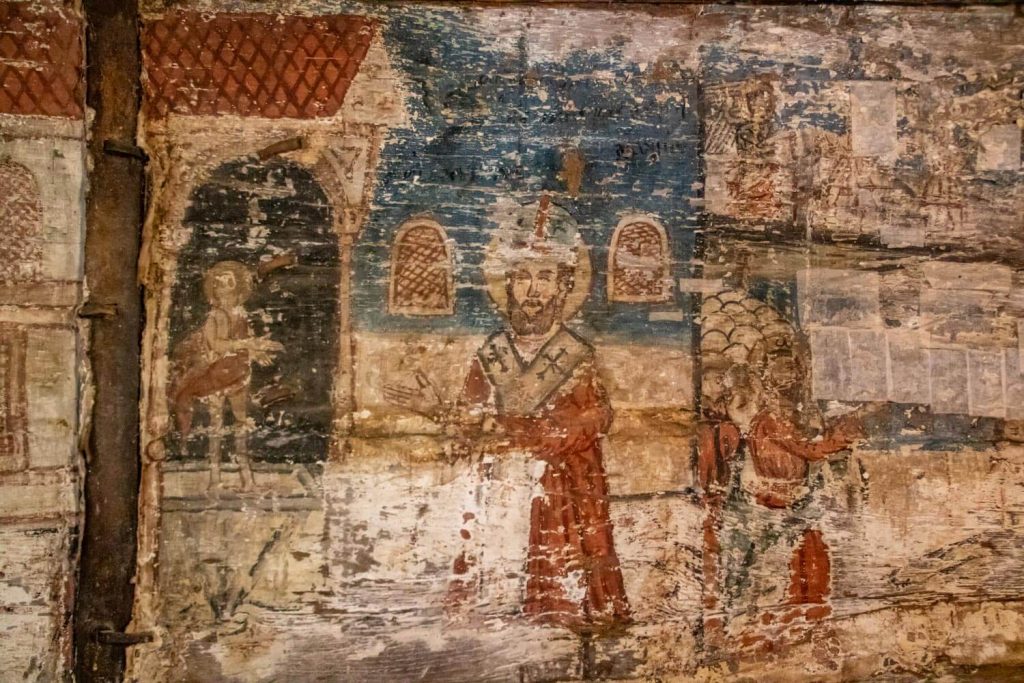 Wall paintings inside the church Wall paintings inside the church