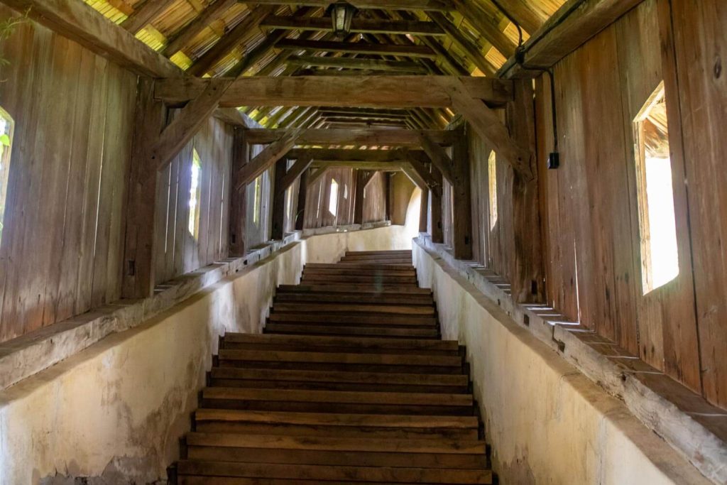 Covered staircase Covered staircase