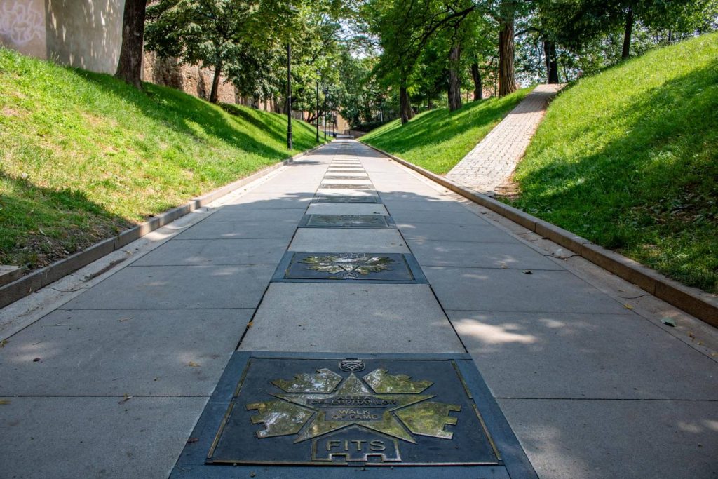 Walk of Fame in the Citadel Park