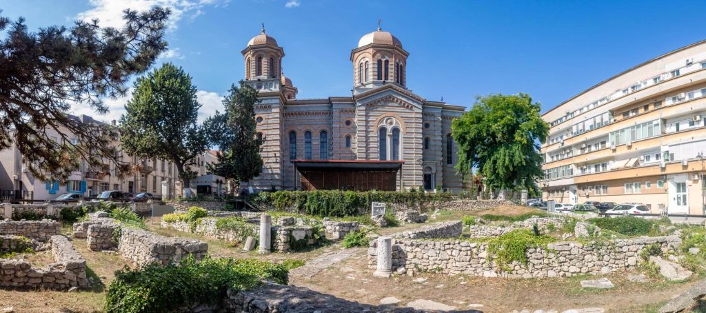 Archaeological remains of Tomis and the Cathedral of Saints Peter and Paul Archaeological remains of Tomis and the Cathedral of Saints Peter and Paul