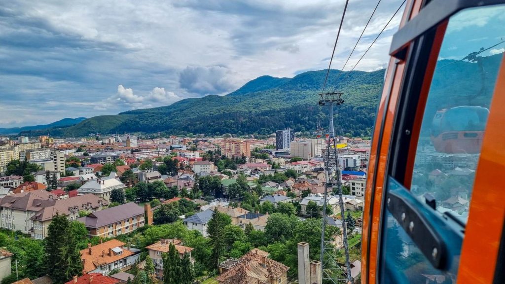 View from the Piatra-Neamț Cable Car